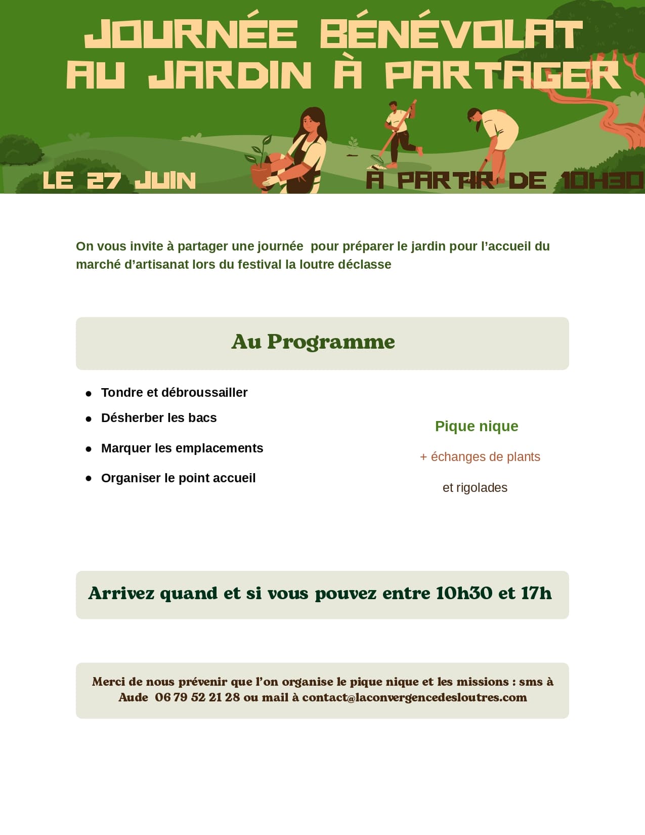Journée Bénévolat au jardin - Image